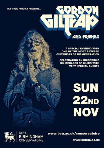 Gordon Giltrap and Friends 60th anniversary concert poster